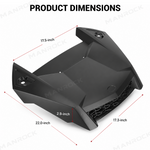 UTV Hood Scoop ABS Air Intake Cover Replacement for Polaris RZR