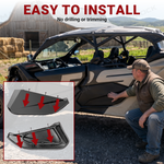 UTV Lower Doors Half Door Panels 4PCS for Can-Am Maverick X3 Max RS DS