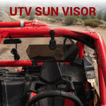 UTV Sun Visor Foldable Anti-Glare Sun Shade Universal Fit for 1.5"-2" Roll Bars