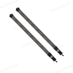 UTV ATV Laser LED Whip Lights RGB Whipless Flag Pole Light with Turn Signals 2PCS Universal Fit for 1.75"- 2" Roll Bars