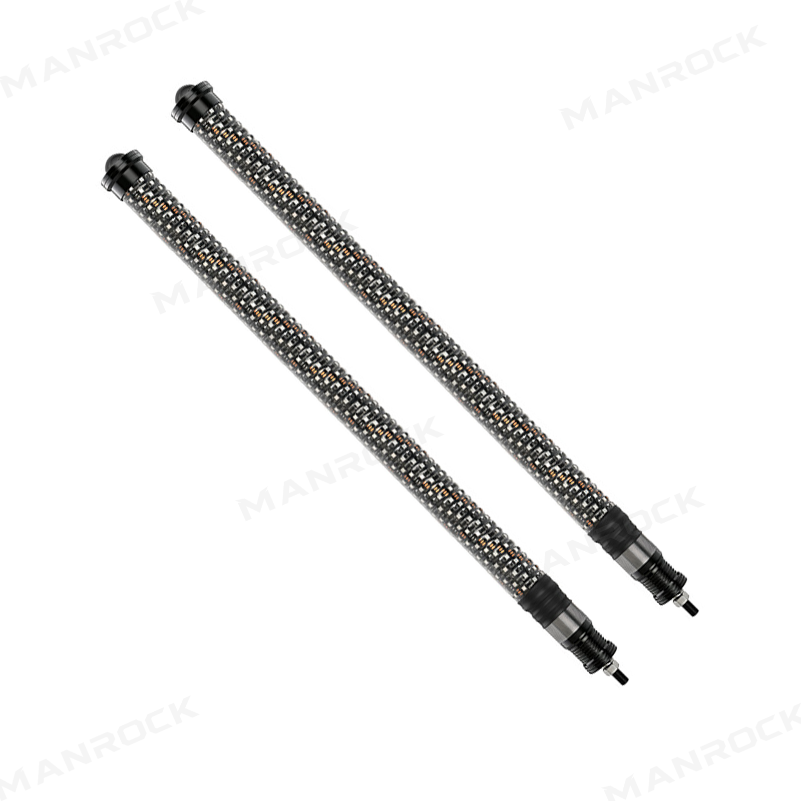 UTV ATV Laser LED Whip Lights RGB Whipless Flag Pole Light with Turn Signals 2PCS Universal Fit for 1.75"- 2" Roll Bars