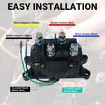 Winch Solenoid Relay Replacement Contactor Universal Fit for UTV / ATV