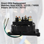 Winch Solenoid Relay Replacement Contactor Universal Fit for UTV / ATV