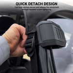 UTV Windshield Clamps Quick Release Mounting Straps 2PCS Universal Fit for 1.5"-2" Round Roll Bars