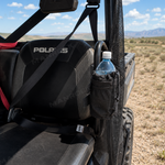 UTV Cup Holder Fabric Drink Holder with Mesh Pocket Universal Fit for 1.5"-2" Roll Cage