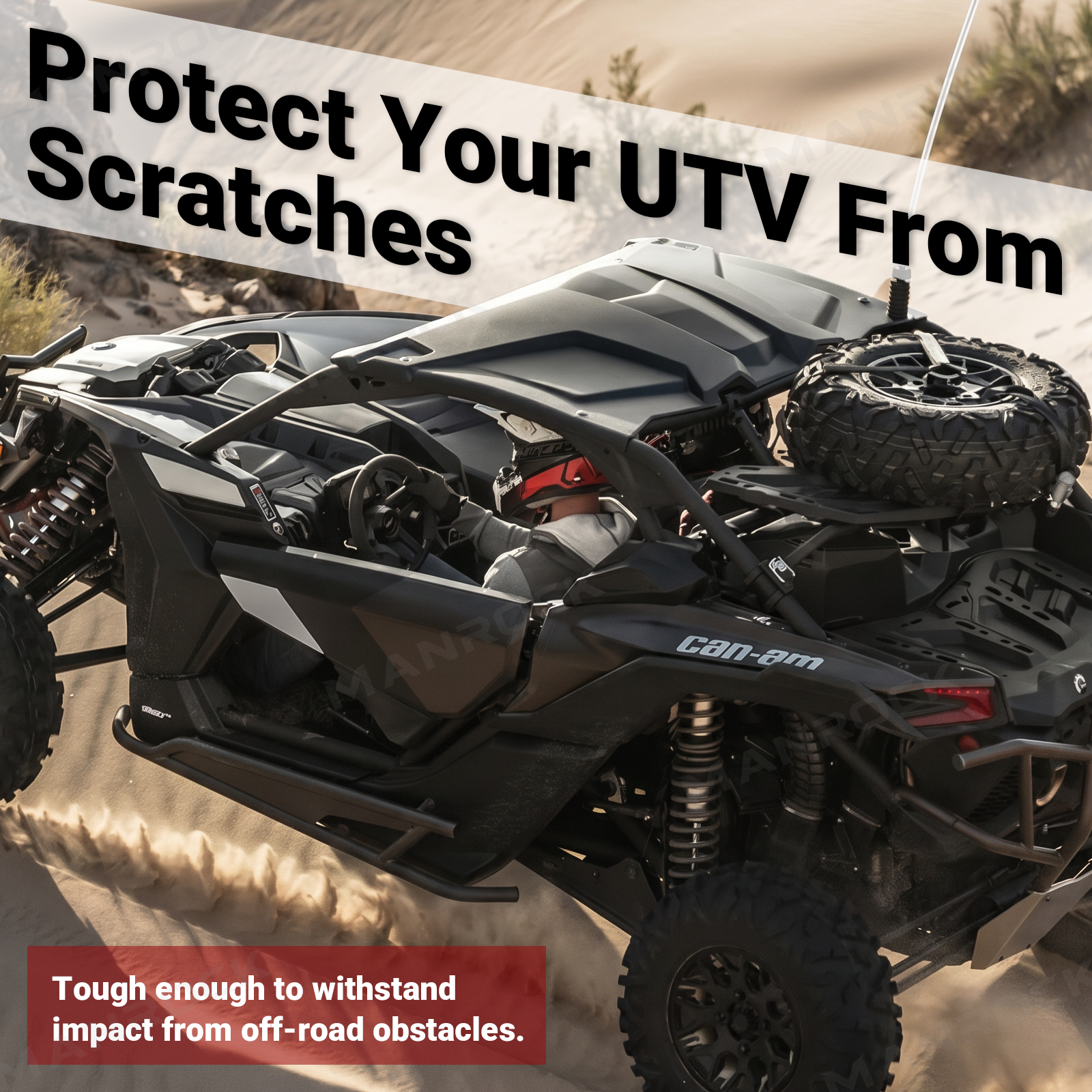 UTV Rock Sliders Side Nerf Bars Protection for Can-am Maverick X3