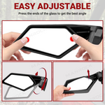 UTV Side Mirrors Folding Adjustable Side View Mirrors with Blind Spot Mirrors 2PCS for Can-Am Maverick X3 / X3 Max