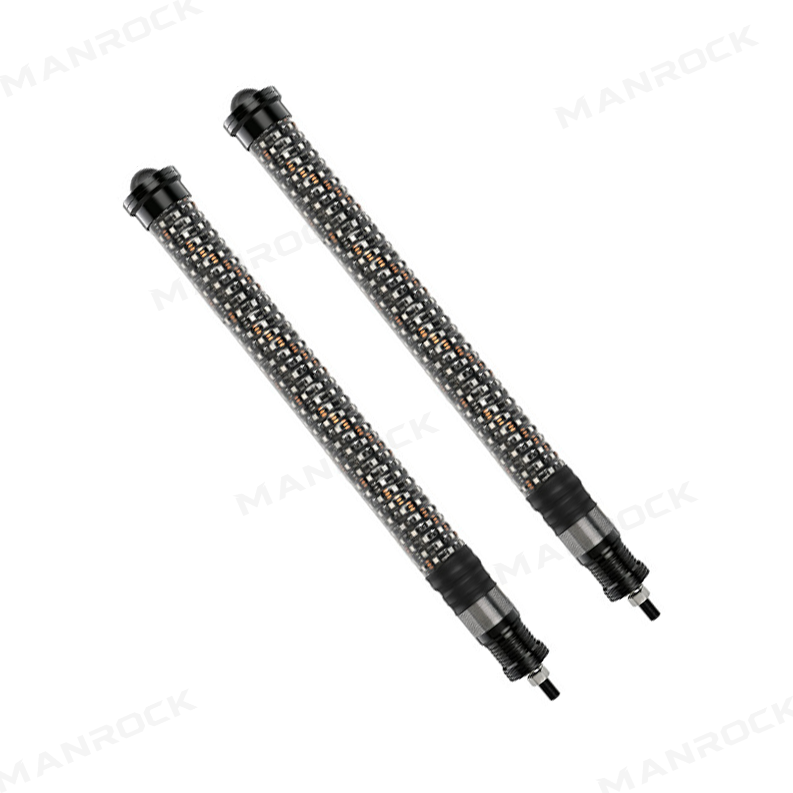 UTV ATV Laser LED Whip Lights RGB Whipless Flag Pole Light with Turn Signals 2PCS Universal Fit for 1.75"- 2" Roll Bars