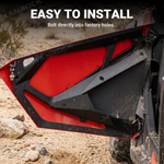 UTV Half Doors Lower Door Panels Inserts 2PCS for Polaris RZR