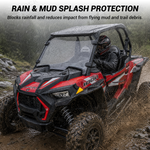 UTV Front Full Windshield Clear Acrylic Wind Deflector for Polaris RZR