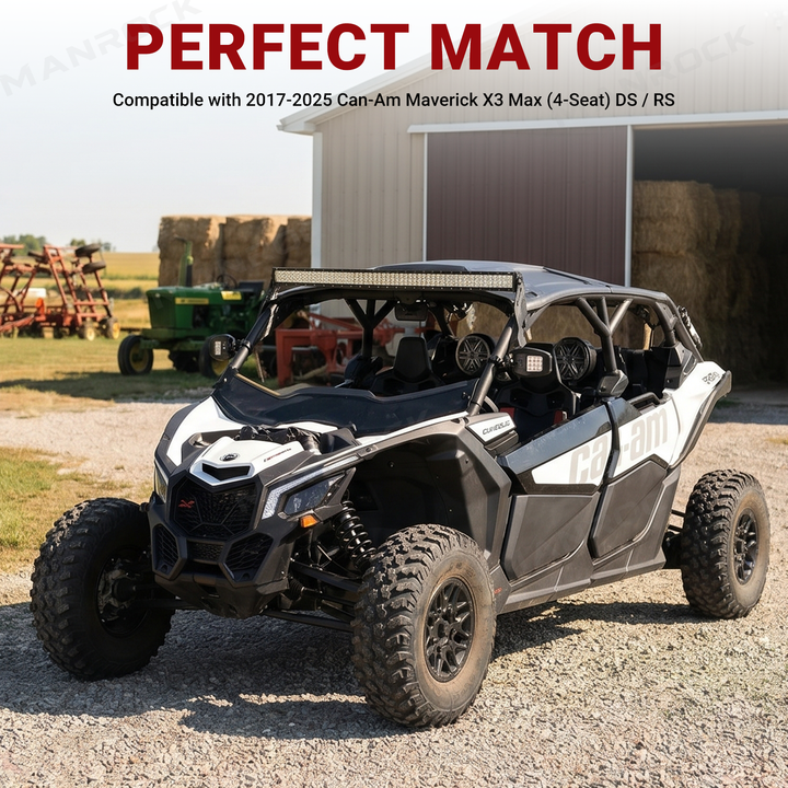 UTV Lower Doors Half Door Panels 4PCS for Can-Am Maverick X3 Max RS DS