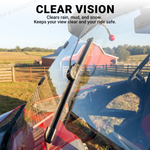 UTV Windshield Wiper Kit Manual Wiper Blade Universal Fit for Polaris / Can-Am