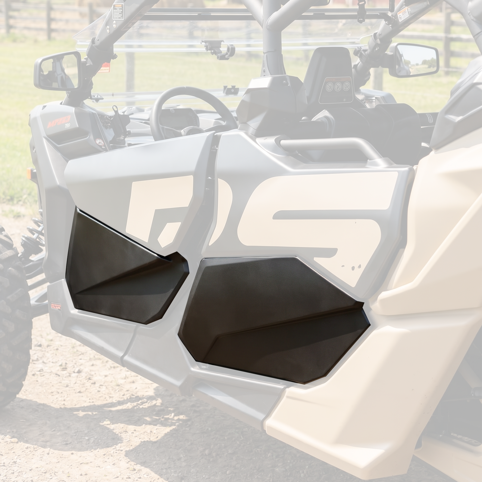 UTV Lower Doors Half Door Panels 4PCS for Can-Am Maverick X3 Max RS DS