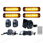 UTV ATV Turn Signal Kit with 110dB Horn Blinker Kit Universal Fit for Polaris / Can-Am / Teryx / CFMOTO